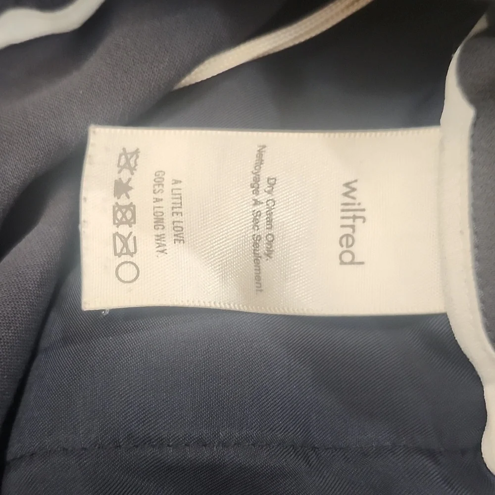 Aritzia Wilfred Darontal Gray Crepe Pull On Gray Trousers 6 - Picture 9 of 11